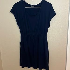 SPARKLE AND FADE Navy Blue Dress With Pockets
